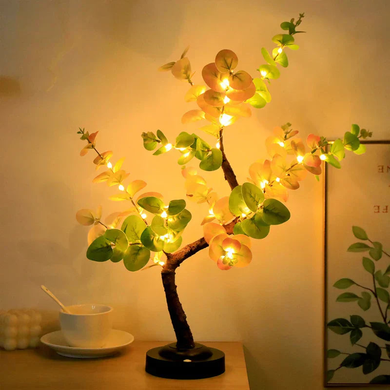 LumiTree - LED Golvslampa med Avtagbar Bas – Stämningsfull Belysning för Vardagsrum och Sovrum