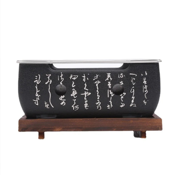 Carvallo Bärbar Kolgrill | Koreansk Bordgrill för Utomhus & Hem | Återanvändbar & Kompakt | Ideal för BBQ & Camping