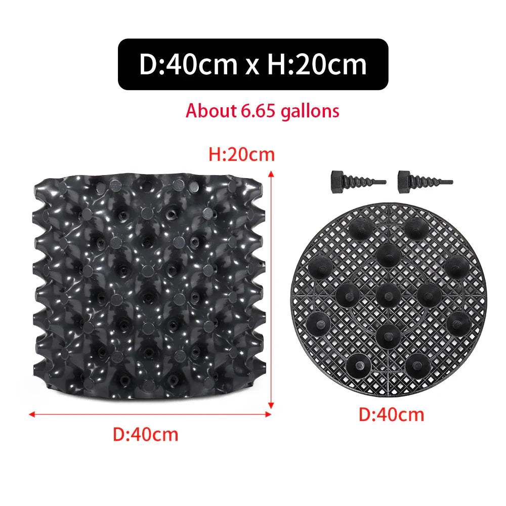 Carvallo Pro | Rotkontroll- & Uppdragskruka | För Bonsai, Träd & Buskar | Snabb rotväxt | PVC-skål