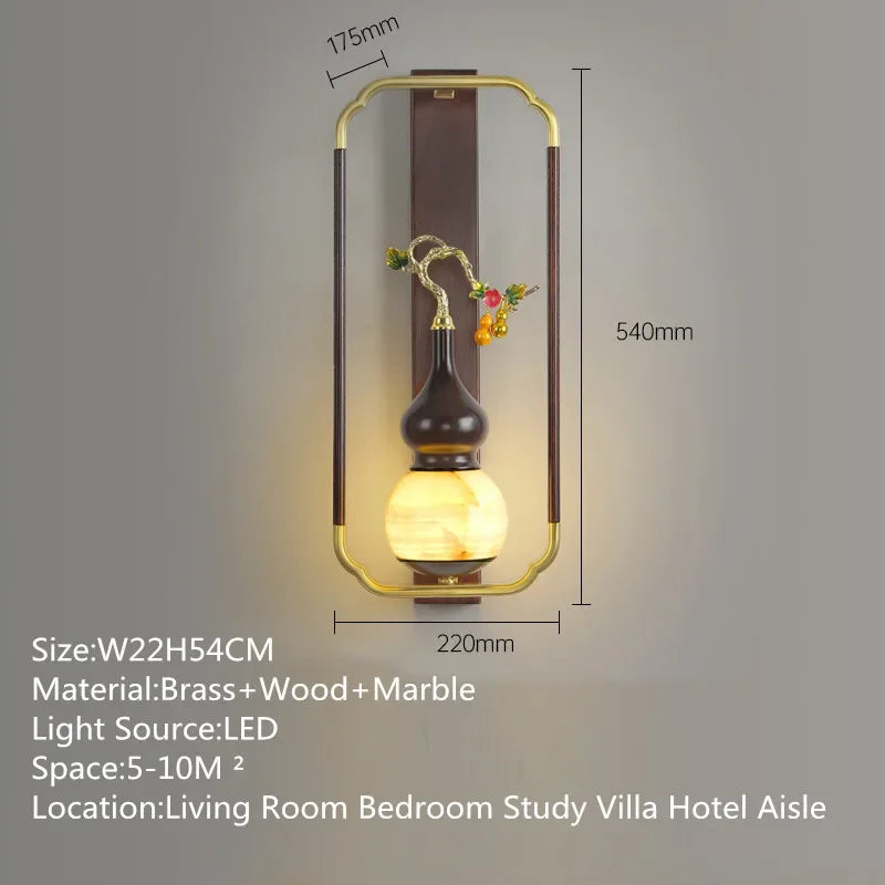 MessingLuxe - Tidsenlig Vägglampa