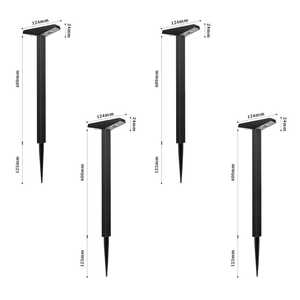 Solära Trädgårdsbelysning Vattentät Utomhus LED Landskapslampor
