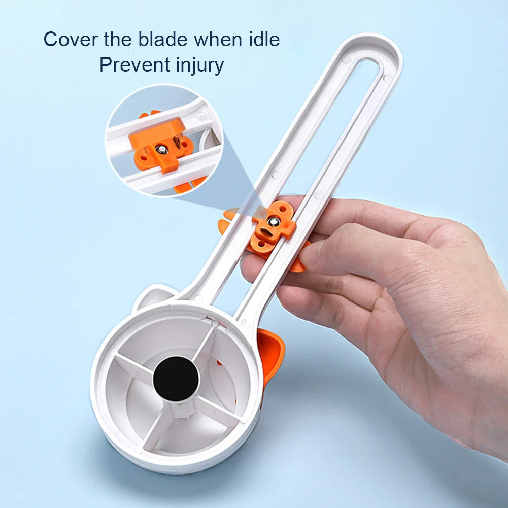 Carvallo CircleCat Circle-Cutting Tool Cat | 360° Rotating Circular Cutter | For Paper & Photos | 10–32 cm Diameter