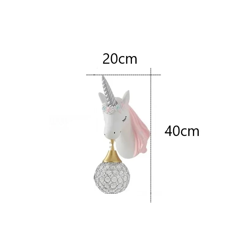 UnicornLicht - Barnrum Vägglampa Moderna Tecknade Figurer Sconcelampa