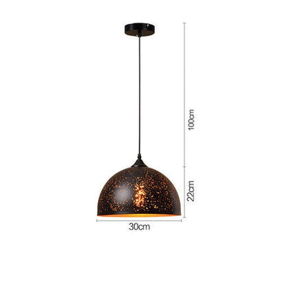 Noctyra | Vintage järn-hänglampa i skandinavisk loftstil