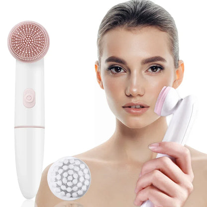 Ansiktsrengöring Silikonborste Huds Massageapparat