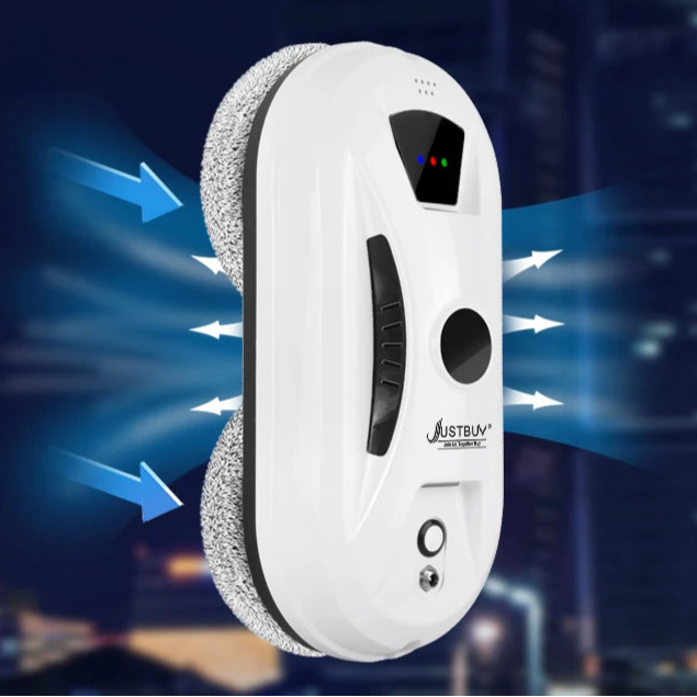 Carvallo Fönsterputsrobot | 5600Pa sugkraft | Säker & Effektiv | Med fjärrkontroll & säkerhetslina