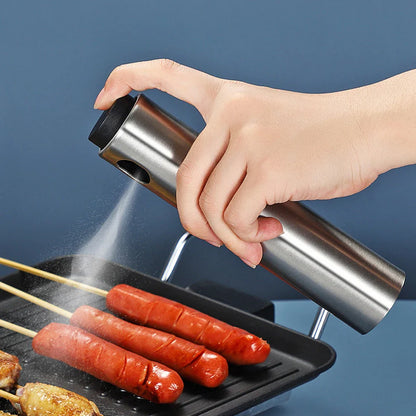 Ölsprüher CULINARA FineMist | 100 ml rostfri sprayflaska | För olja, vinäger &amp; BBQ | Återanvändbar &amp; finjusterande