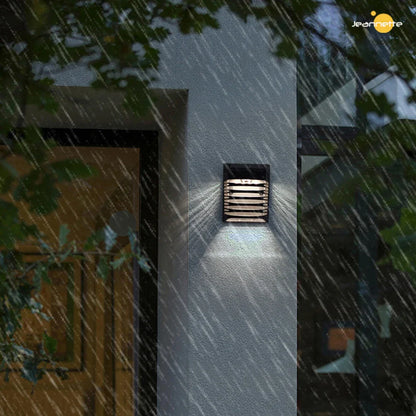 Solar LED Vägglampa för trädgård – Solardriven utomhusbelysning för terrass och trädgård
