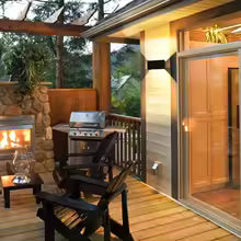 Carvallo-vägglampa Lumano Edge | 24 W | Inomhus & Utomhus | Justerbar ljuskegle | IP65 | Modern Up-&-Down-Ljus