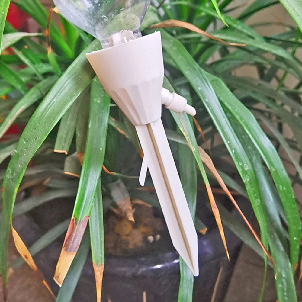 Automatisk växtbevattnare med flaskanslutning – Effektiv droppbevattnare för växtvård