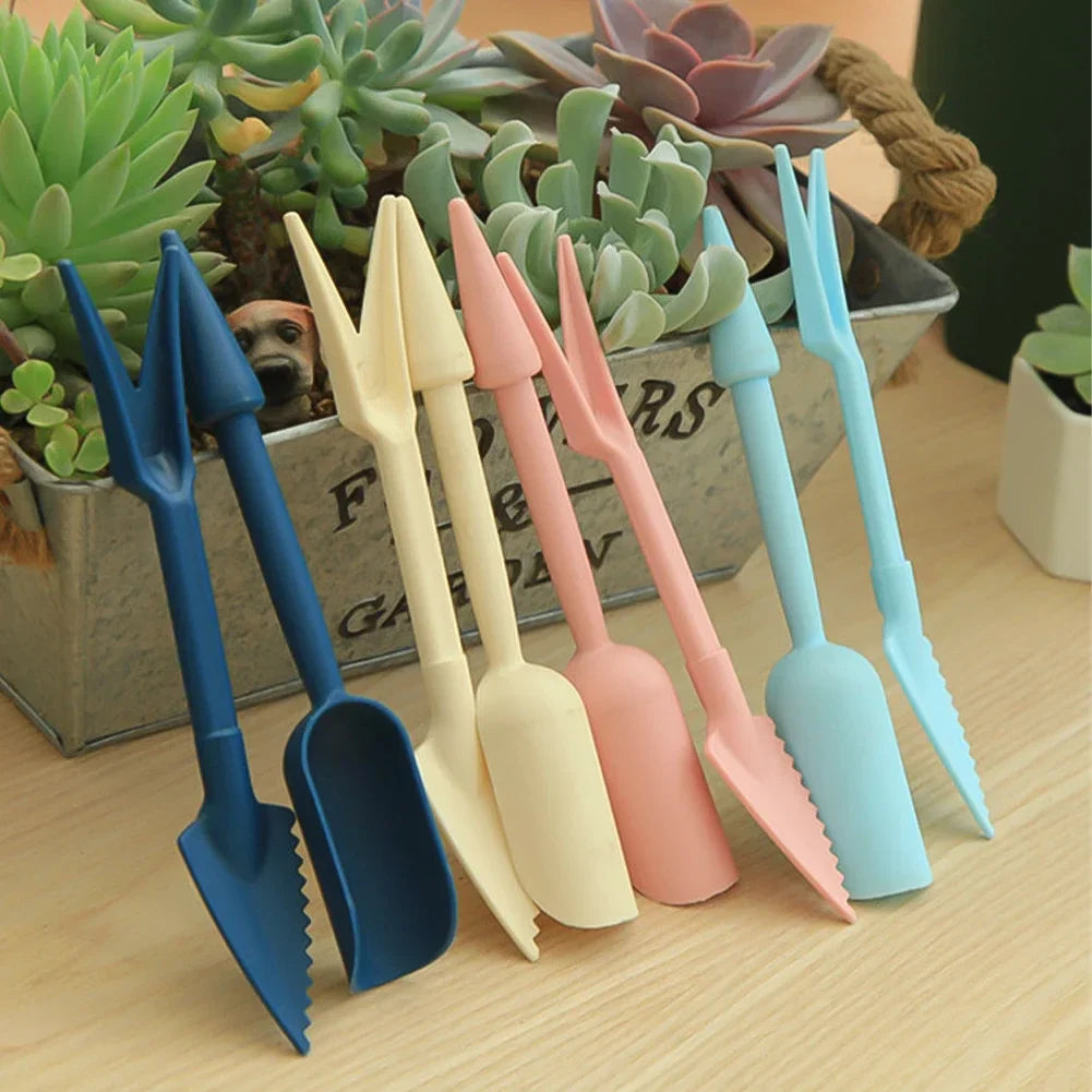 Carvallo Mini-Trädgårdsspade 2-pack | För bonsai, suckulenter &amp; krukväxter | Ergonomisk &amp; väderbeständig | 16 cm