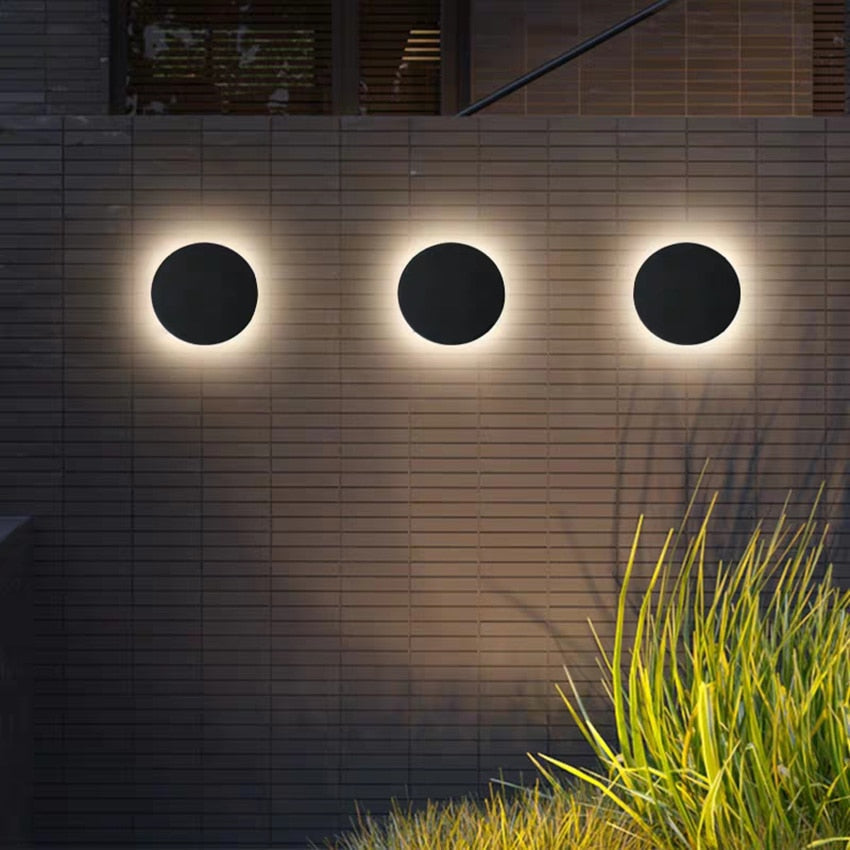 Almos - Utomhus Vattentät Rund LED Vägglampa IP65