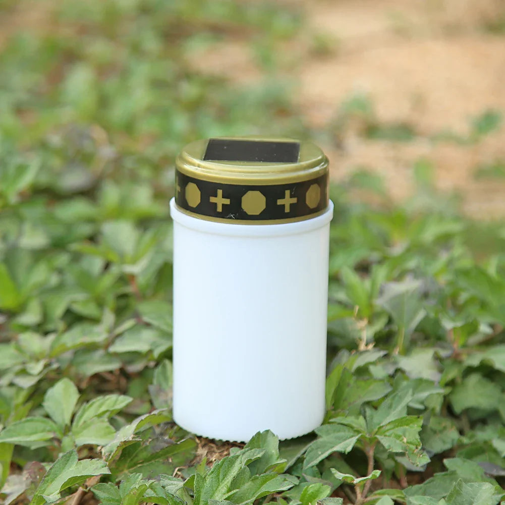 Carvallo Eternis Solar Grabbelys LED | Fladdrande ljuslook | Vattentät & Återladdningsbar | 12 cm Hög