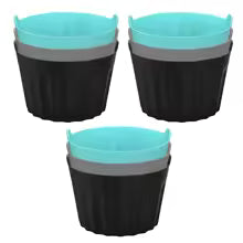 Carvallo AirBake Cups Silikon Bakformar för Varmluftfritös | 3/6/9 stycken | Återanvändbar & Non-stick | 6,5x5 cm