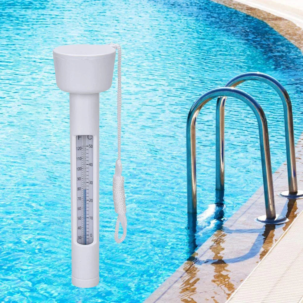 Carvallo Poolthermometer | Flytande vattentermometer 0–50 °C | För pool, bubbelpool, spa & badhus | Vattentålig & lättläst