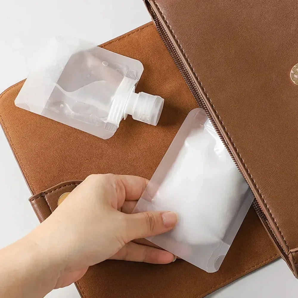Carvallo Mini-flaskset | Kosmetik reseset med förvaringsväska | 5-delar | PET-flaskor 30–100ml