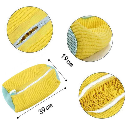 Praktisk skotvättpåse