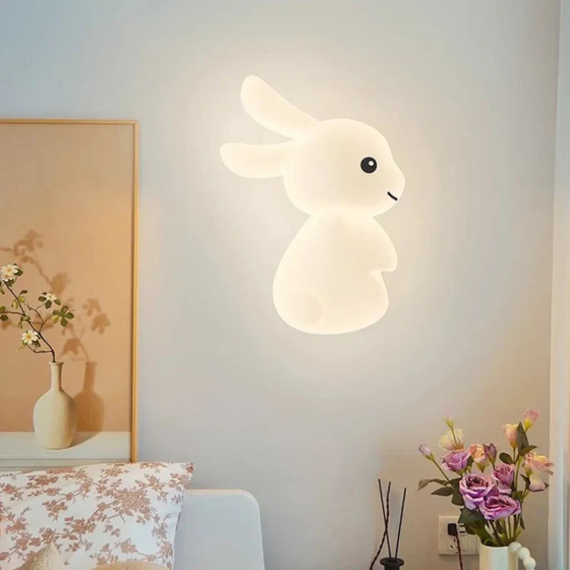 RabbitLicht - Söt LED Kanin Vägglampa för Barnrum