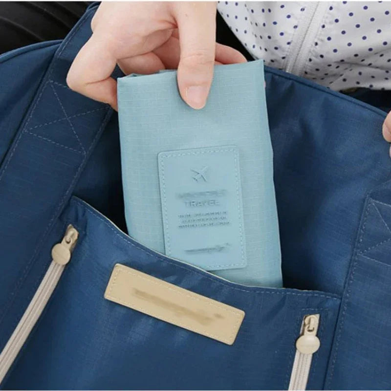 Carvallo Cube Vattentålig Reseskoförvaring | Fällbar Skotaska med Nätfack | 21 × 30 × 11,5 cm