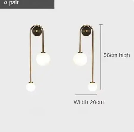 AuroraGlass Vägglampa - Modern LED-lampa för Sovrum och Vardagsrum