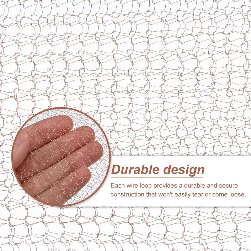 Carvallo Koppar-snäckstängsel Gitterband | Skydd mot snäckor i rabatten & trädgården | Olika längder | Rostfri & väderbeständig