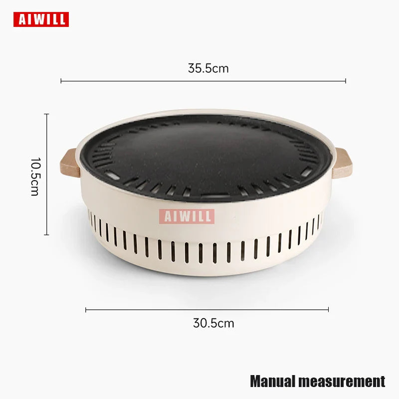 Carvallo Bärbar Kolgrill | Rökfri & Kompakt | För Camping, Trädgård & Balkong