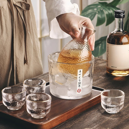 Japanskt glas-set – Elegant sake- &amp; whisky-set | Perfekt för bar &amp; hem