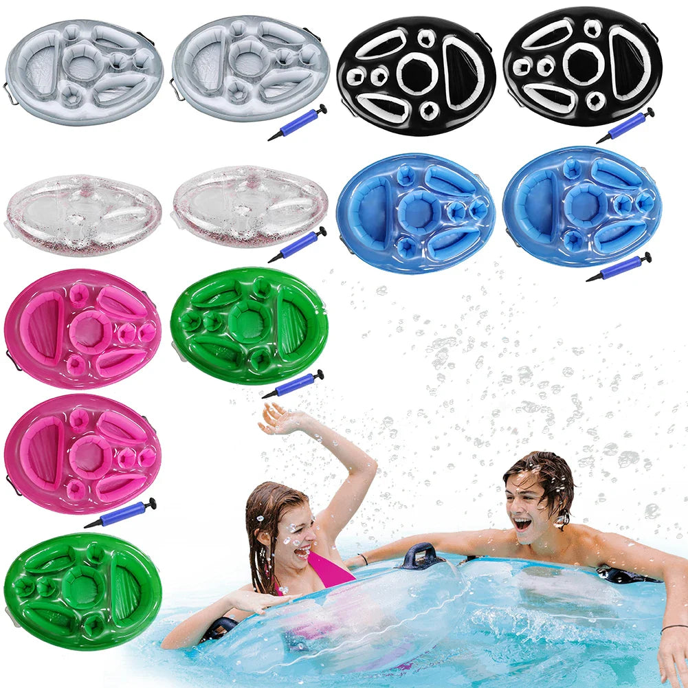 Carvallo | Uppblåsbar dryckeshållare pool | Anti-tipp design | För burkar & flaskor