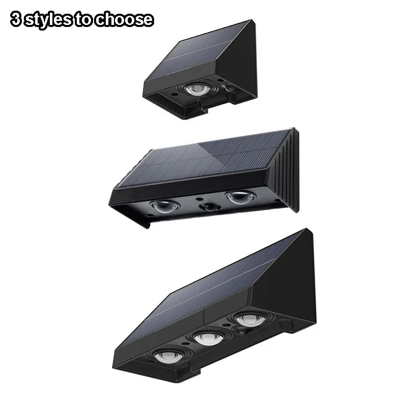 Carvallo Solar Vägglampa Utomhus | Automatisk Ljus vid Mörker | IP54 Vattentät | LED Varmvit | För Trädgård & Balkong