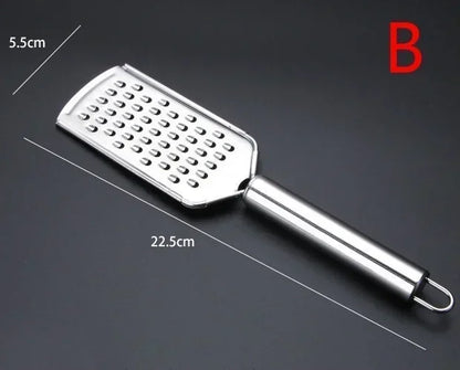 Carvallo MultiGrate Classic Handriven i rostfritt stål | Mångsidig för ost, grönsaker &amp; frukt | Ergonomisk &amp; diskmaskinssäker