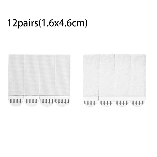 Carvallo Klebestreifen FIXNOVA EasyMount | 12 par | Restfri & verktygsfri | För ramverk, speglar & dekoration