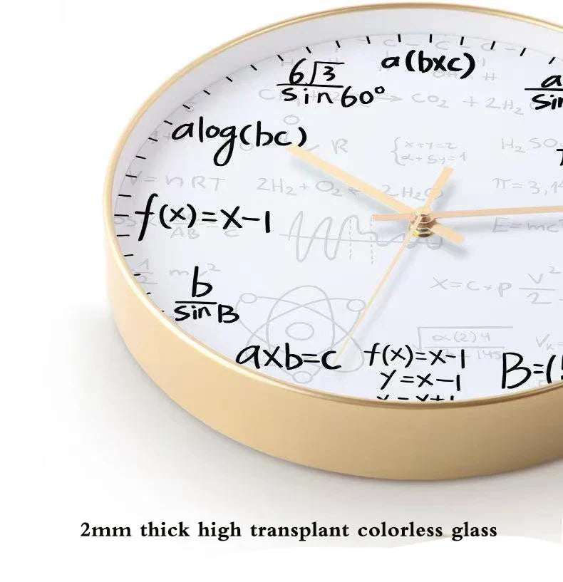 Krittavla - Matematisk Formler Väggklocka för Stilig Dekoration
