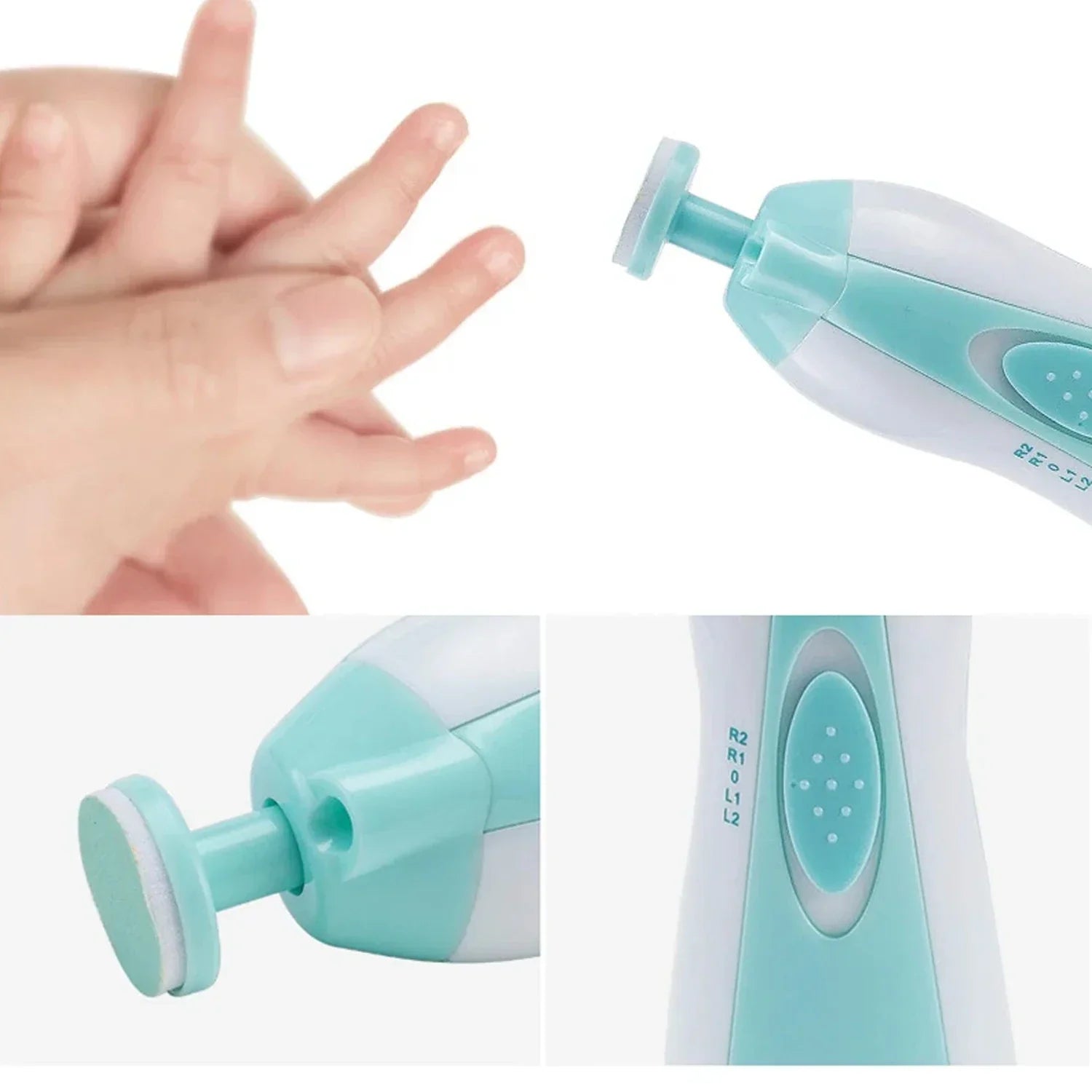 Baby Nagelfil elektrisk säker trimmer verktyg
