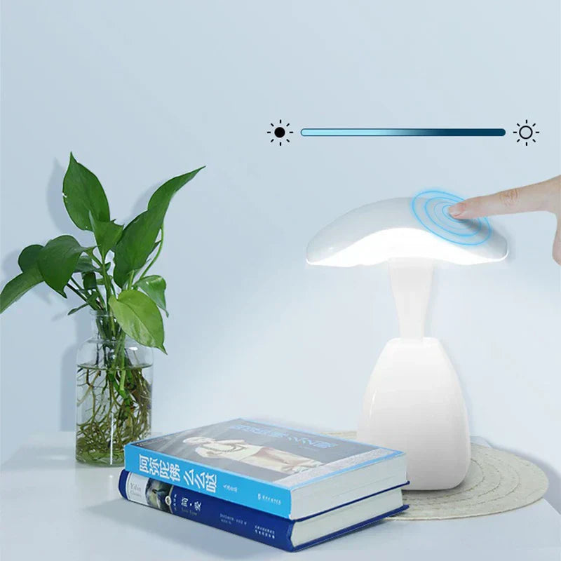 GlowTouch - LED Nattlampa med Touchkontroll, Dimbar Bordslampa för Sovrum och Kontor