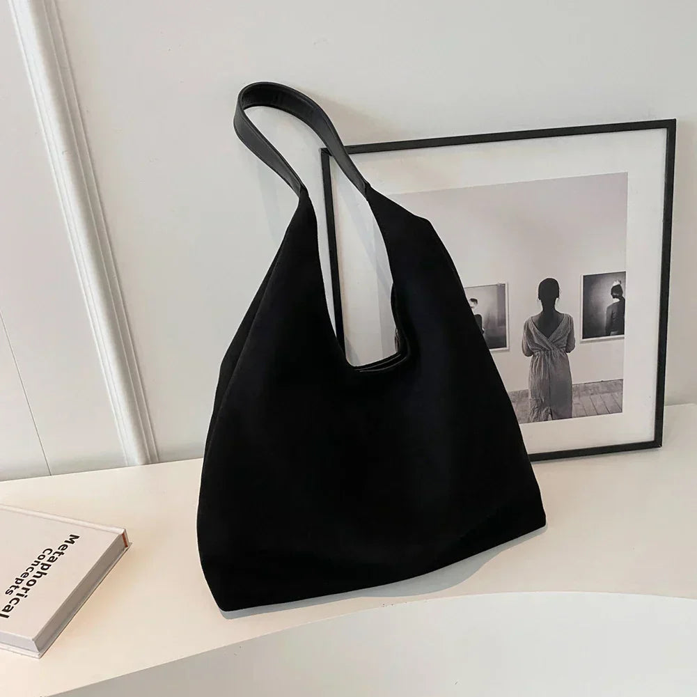 Skulderväska Faux Suede Mjuk Tote för Kvinnor