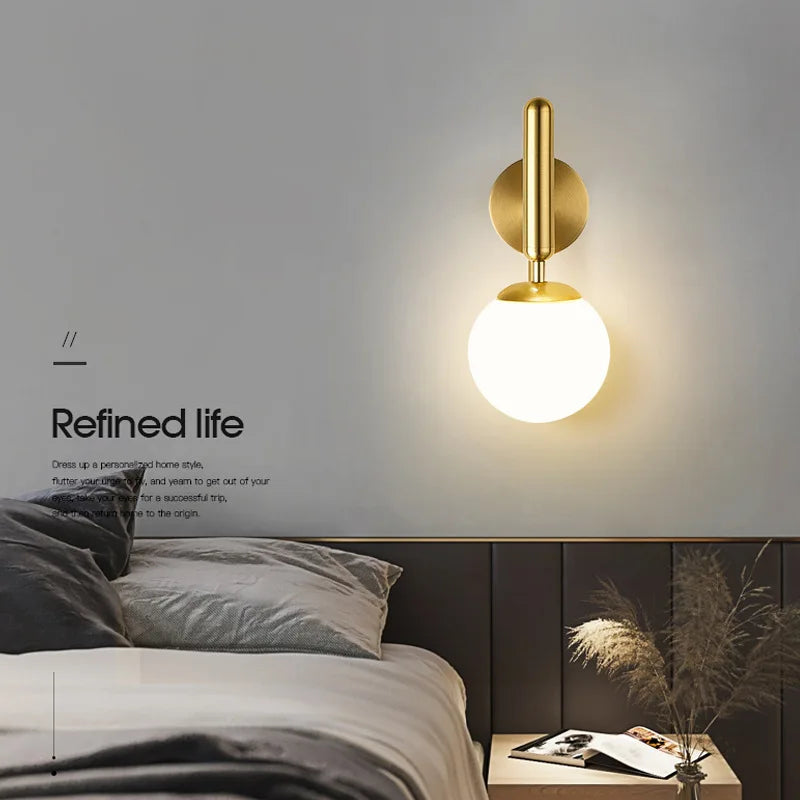 Arnea Vist | LED-vägglampa i modern design för sovrum och vardagsrum