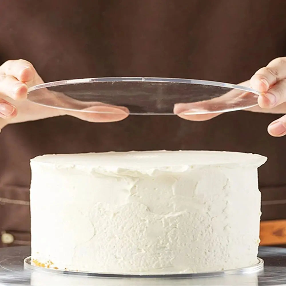 Carvallo Akryl Tårtspade | Transparent & Stabil | 2 mm Tjocklek | För Tårnpresentation & Transport