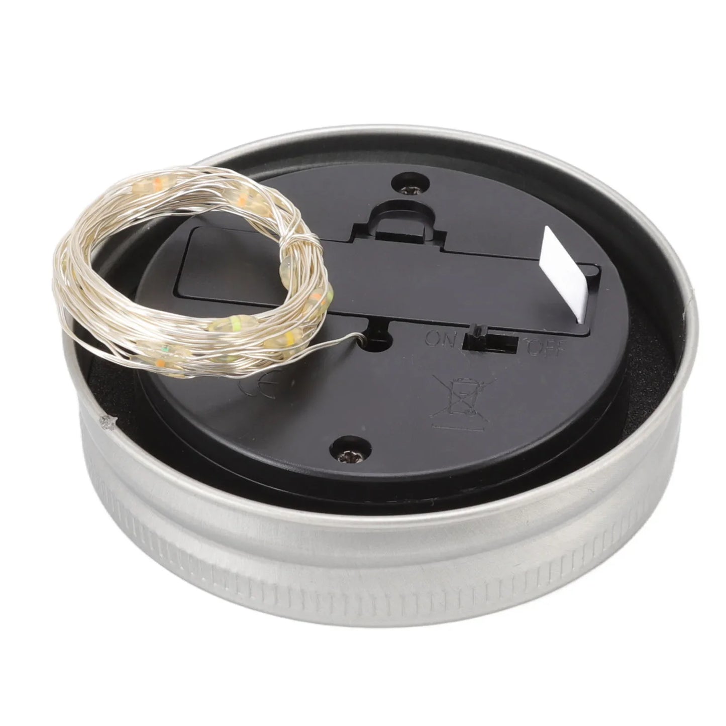 Carvallo Solar Solarljuskåpa för inläggsglas | 20 LED-lampor | 2 m koppartråd | Varmvit | IP65 vattentät