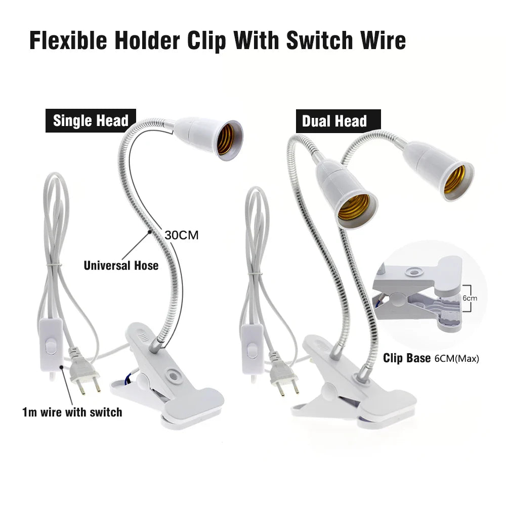 Carvallo växtlampa Florisun E27 | 18W fullspektrum | liknande solljus | För rumsväxter & växthus