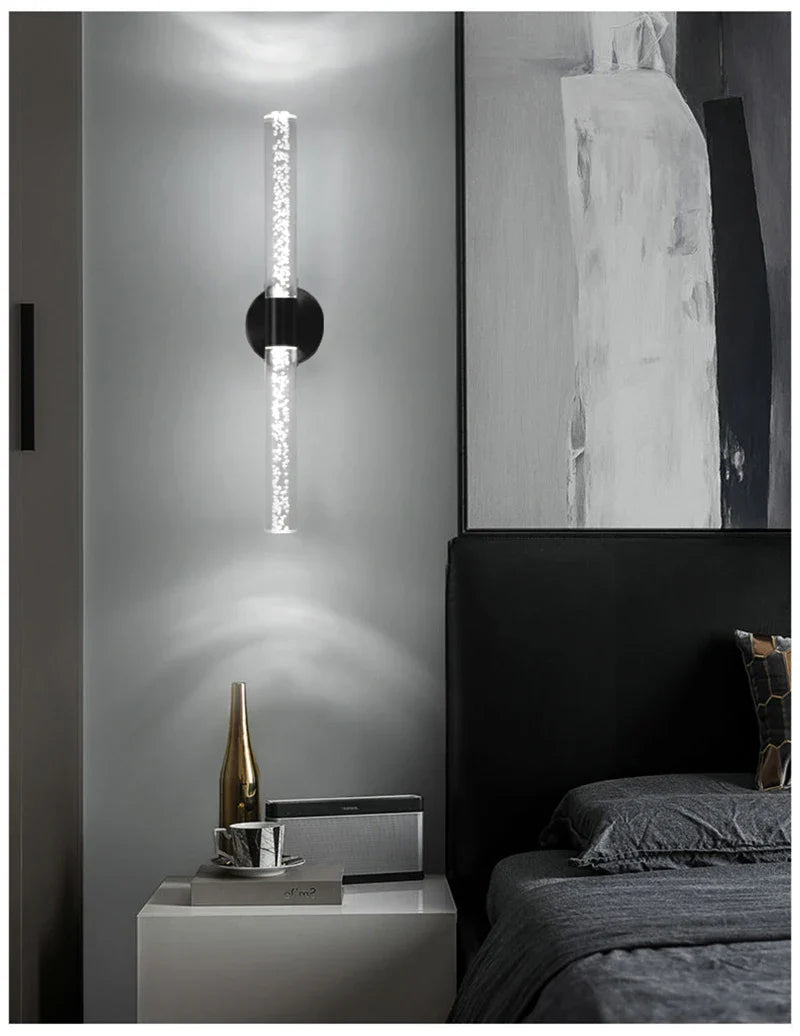 Royallure Nordic Crystal Bubble LED Vägglampa för Sovrum, Vardagsrum & Hall