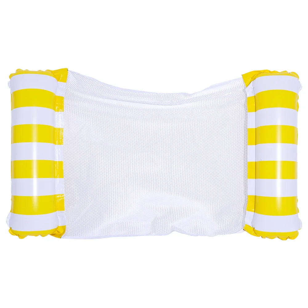 Carvallo Vattenshängmatta uppblåsbar | 130×70 cm | Fällbar Pool-loungestol med ryggstöd | Svimmbädd för pool, strand & semester