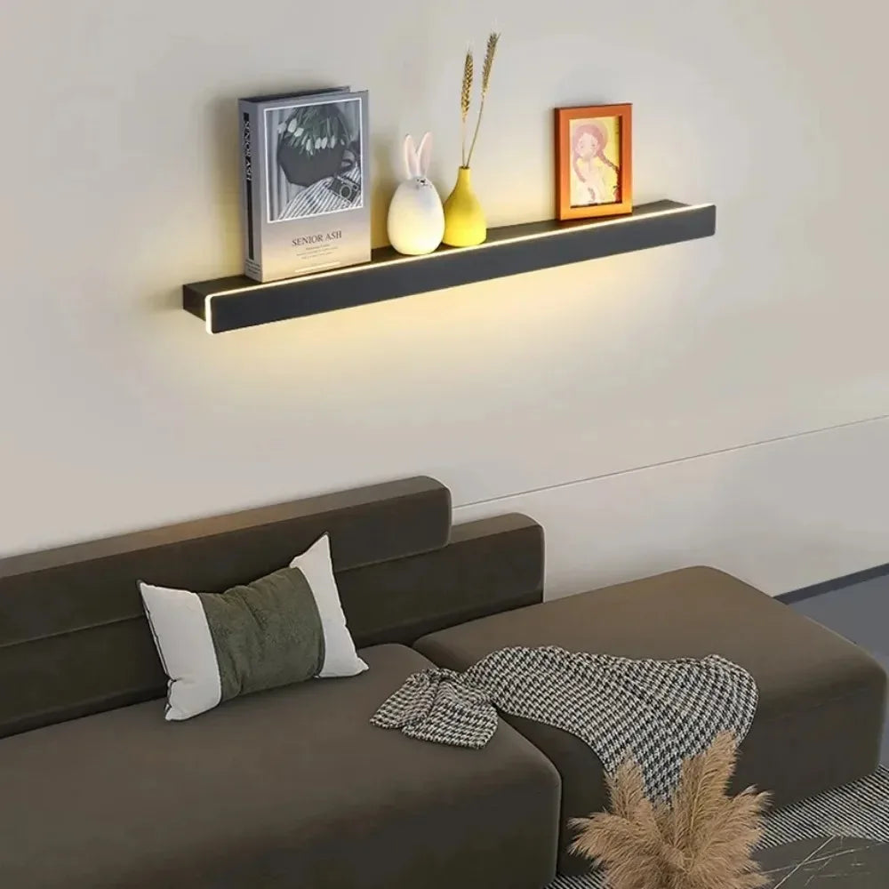 Luntheris | Modern LED-vägglampa med integrerad natt hylla