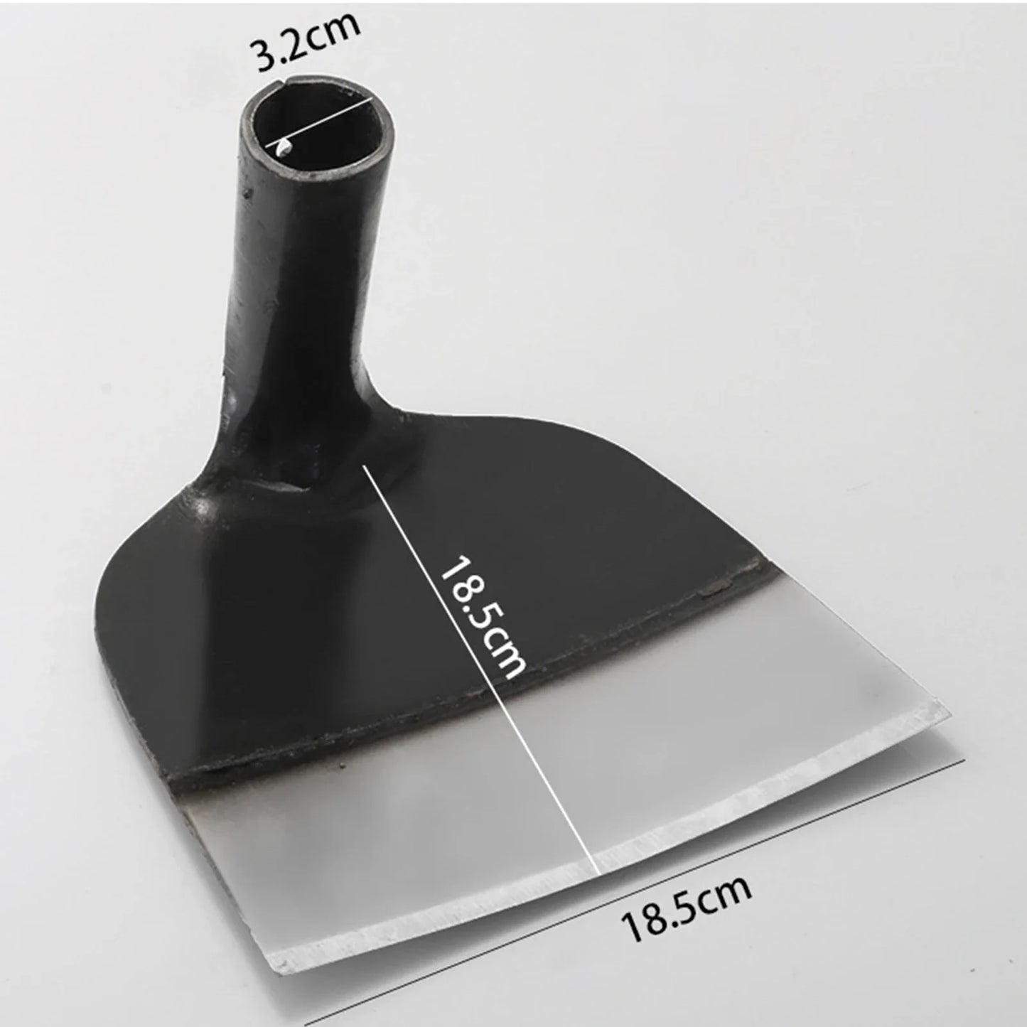 Carvallo Handhacka utan skaft | Högkvalitativ ogräshacka av kolstål | För rensning, jordlossa och grönsaksodling – Olika storlekar