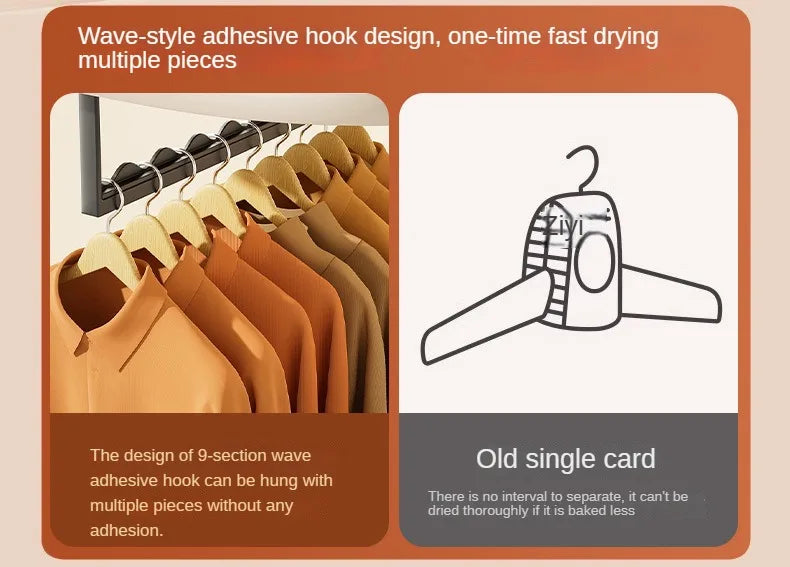 Bärbar elektrisk klädtork med fjärrkontroll – Snabb torkning & kompakt tvättlösning