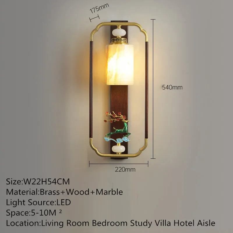 MessingLuxe - Tidsenlig Vägglampa