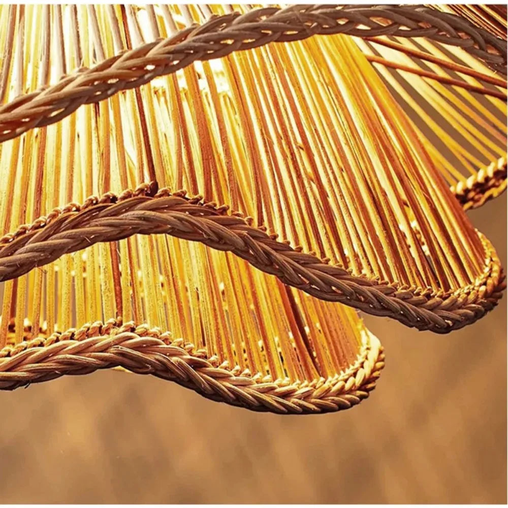 Ignara | Kreativ Rattan-Pendellampa i skandinavisk designstil