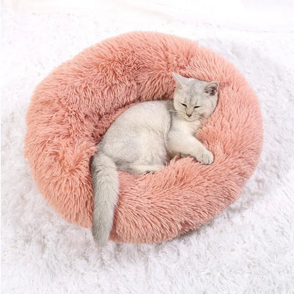 Super Soft Round Pet Bed – Plush, Cozy &amp; Comfortable for Cats &amp; Dogs