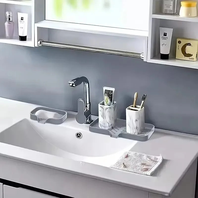 Carvallo SilikonFlex | 6-i-1 Design | Värmebeständig & Hygienisk | För Kök & Bad | Platsbesparande & Elegant