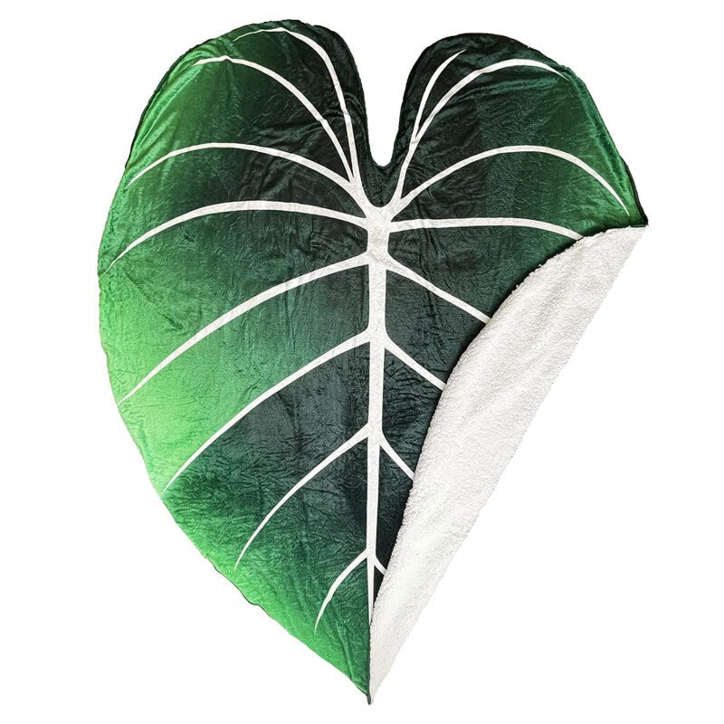 LeafyLuxe™ - Bladformad fleecefilt