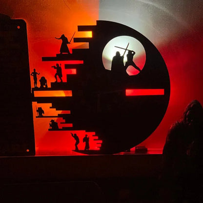 StarWarsVinyl - Dekorativ LED Väckarklocka för Sovrum och Vardagsrum